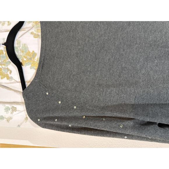 White House Black Market Heather Studded  Sweater - Size L - Picture 8 of 9